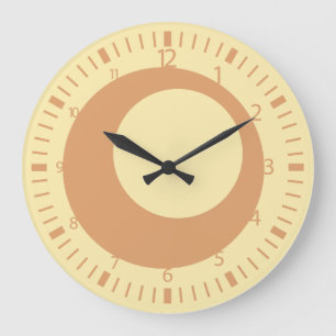 Grande Horloge Ronde Pixelat Displaced Circles by masanser