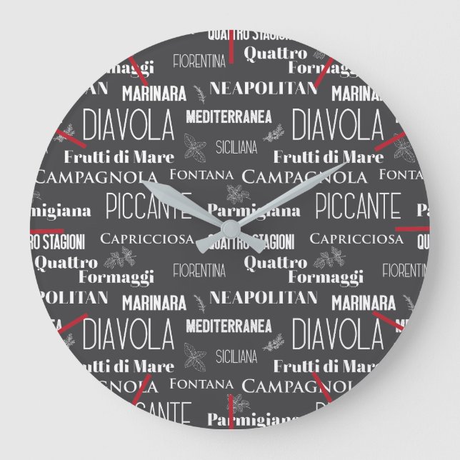 Grande Horloge Ronde Pizza Trattoria Italian Pizza Names (Recto)