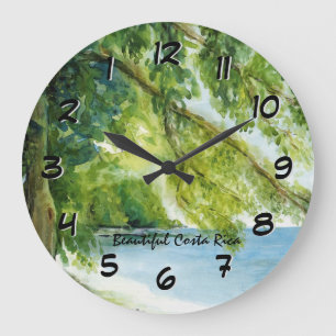 Grande Horloge Ronde Plage à l'horloge arrière de Manuel Antonio
