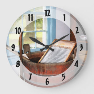 Grande Horloge Ronde Planche à laver