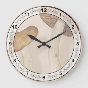 Grande Horloge Ronde Plante - Champignons - Je suis si fière de ma fill