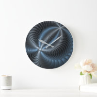 Plastique bleu gris 3D Fractal Art moderne Abstrai