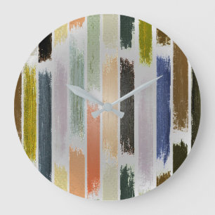 Grande Horloge Ronde Pluie de couleurs 5