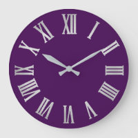 Plum mauve Argent Métallique Gris Romain Numéros