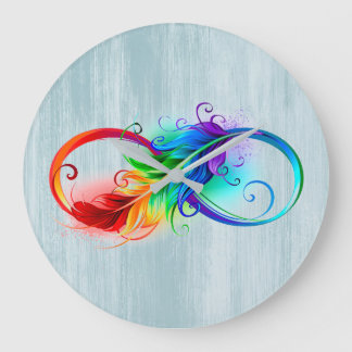 Grande Horloge Ronde Plumes Infiniti