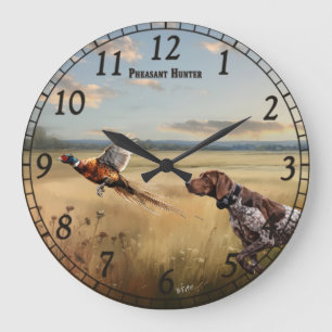 Grande Horloge Ronde Pointer allemand à poil court