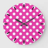 Pois blancs sur fuchsia