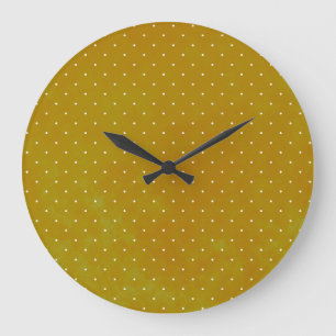 Grande Horloge Ronde Pois de grunge : arrière - plan d'aquarelle