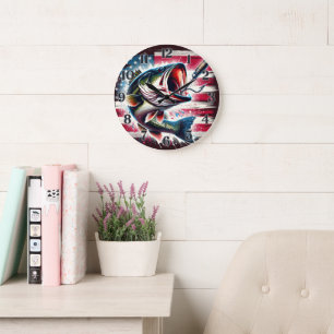 Grande Horloge Ronde Poisson