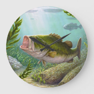 Grande Horloge Ronde Poisson basse