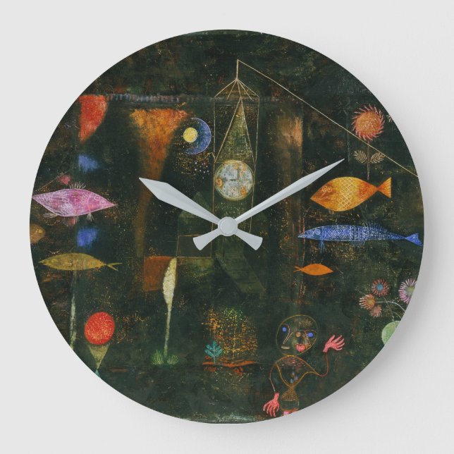 Grande Horloge Ronde Poisson magique - Paul Klee (Recto)