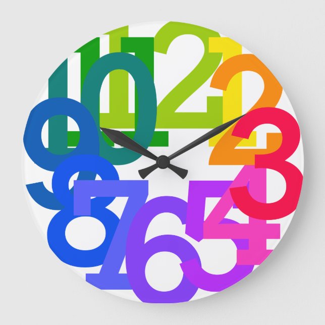 Grande Horloge Ronde Police gothique du spectre (Recto)
