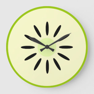 Grande Horloge Ronde Pomme Granny Smith