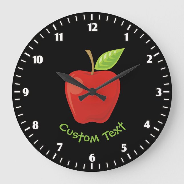 Grande Horloge Ronde Pomme rouge (Recto)