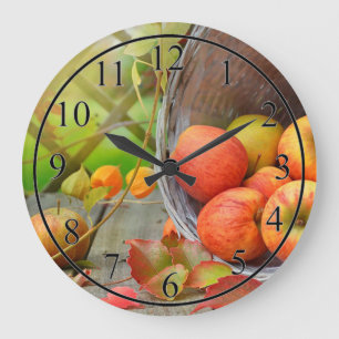 Grande Horloge Ronde Pommes