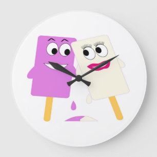 GRANDE HORLOGE RONDE POMPES À CRÈME DE GLACE
