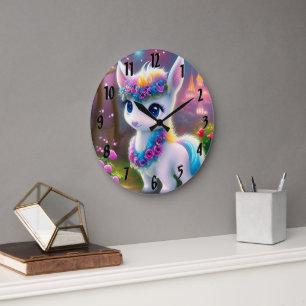 Grande Horloge Ronde Pony bébé
