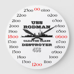 Grande Horloge Ronde Porte-mire d'USS (DD-456)