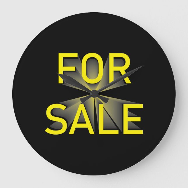 Grande Horloge Ronde pour sale sign yellblack (Recto)