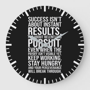 Grande Horloge Ronde Poursuite sans relâche - Motivation du succès