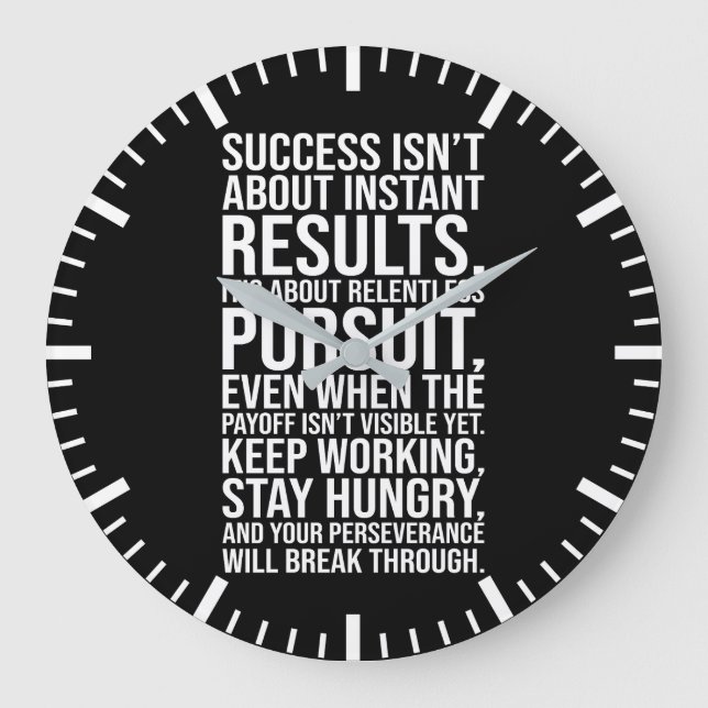 Grande Horloge Ronde Poursuite sans relâche - Motivation du succès (Recto)