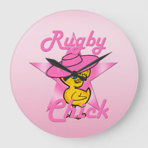 Grande Horloge Ronde poussin de rugby #8