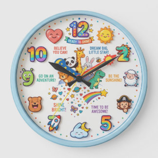 GRANDE HORLOGE RONDE PRÉFÉRÉ DES ENFANTS