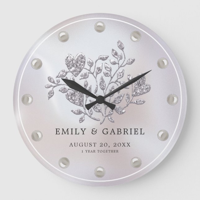 Grande Horloge Ronde Premier anniversaire de mariage (Recto)