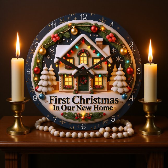 Grande Horloge Ronde Première maison de Noël (Créateur téléchargé)