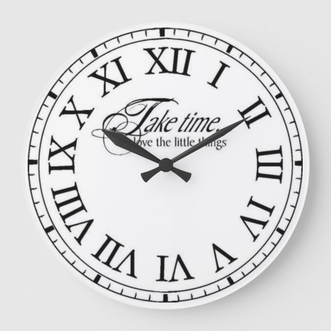 Grande Horloge Ronde Prenez le temps Classic Retro (Recto)