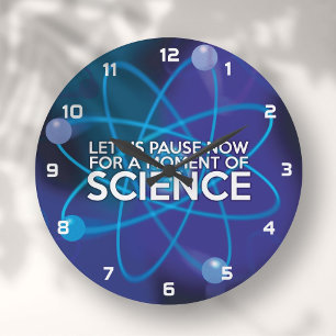 Grande Horloge Ronde Prenons une pause maintenant pour un moment de sci