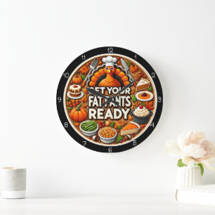 Grande Horloge Ronde Préparez Votre Pantalon Gros