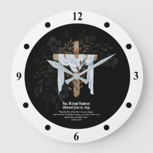 Grande Horloge Ronde Prêtre nouvellement ordonné Pasteur Deacon Ministr