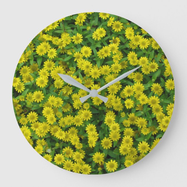 Grande Horloge Ronde Pretty Small Yellow Flowers (Recto)