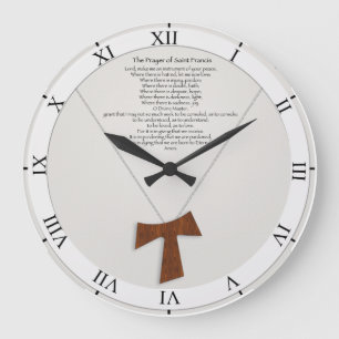 Grande Horloge Ronde Prière de saint Francis
