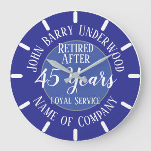 Grande Horloge Ronde Prime de service long ou retraite