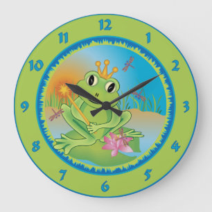Grande Horloge Ronde Prince de grenouille