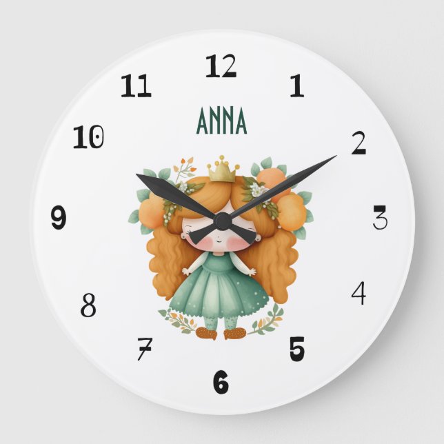 Grande Horloge Ronde Princesse aux oranges et aux fleurs (Recto)
