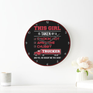 Grande Horloge Ronde Prise Par Un Camion Hot