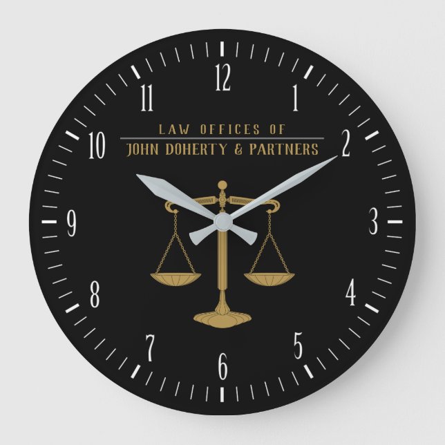 Grande Horloge Ronde Procureur | Bureau du droit (Recto)