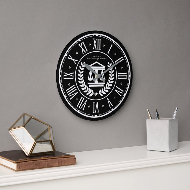 Grande Horloge Ronde Procureur | Bureau du droit (Bureau)