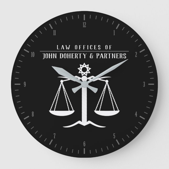 Grande Horloge Ronde Procureur | Bureau du droit (Recto)