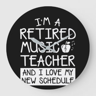 Grande Horloge Ronde Programme d'amour de professeur de musique de