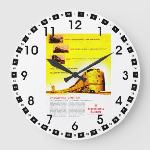 Grande Horloge Ronde PRR Broadway Limited 50e anniversaire