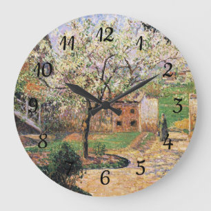 Grande Horloge Ronde Prunier en fleurs, Eragny Camille Pissarro