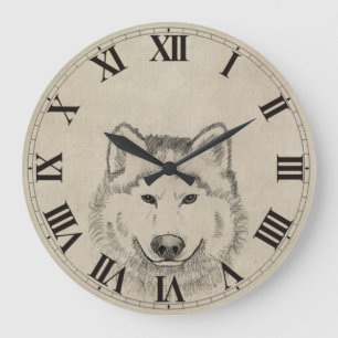 Grande Horloge Ronde Puissance de loup