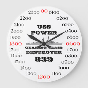 Grande Horloge Ronde Puissance d'USS (DD-839)