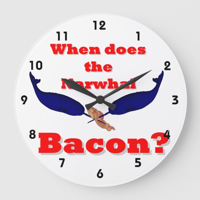 Grande Horloge Ronde Quand le lard Narwhal (Recto)