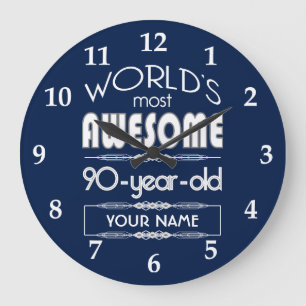 Grande Horloge Ronde quatre-vingt-dixième D'anniversaire des mondes