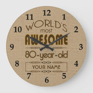 Grande Horloge Ronde quatre-vingtième Monde de célébration